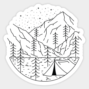 Camping Sticker